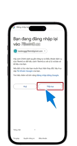 BƯỚC 3: Tiếp tục